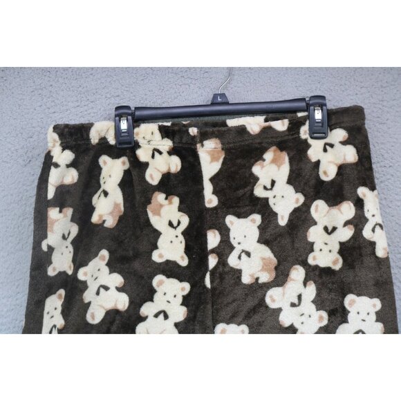 Em & Alfie Wide Leg Plush Lounge/Pajama Pants-2X-Teddy Bears - Picture 4 of 9